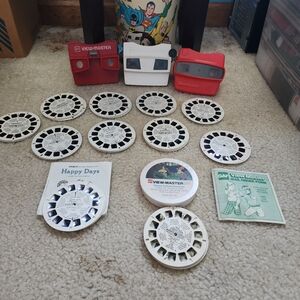 *Vintage*View-Master Lot W/Alot Of Different Reels W/different Stlye Viewmasters